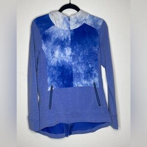 The North‎ Face Womens Tie Dye Full Zip Hoodie Jacket Blue M